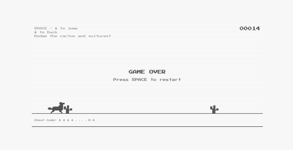 Desert Horse 8-Bit Game